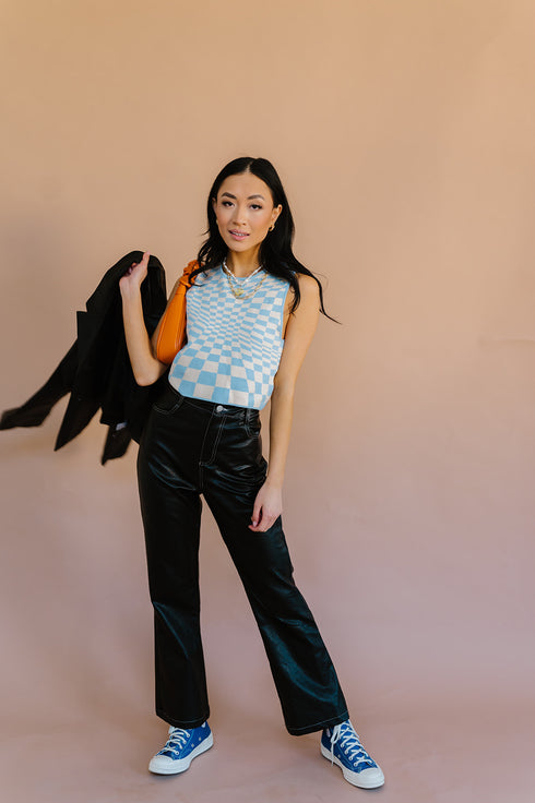 Fair Game Checkered Top